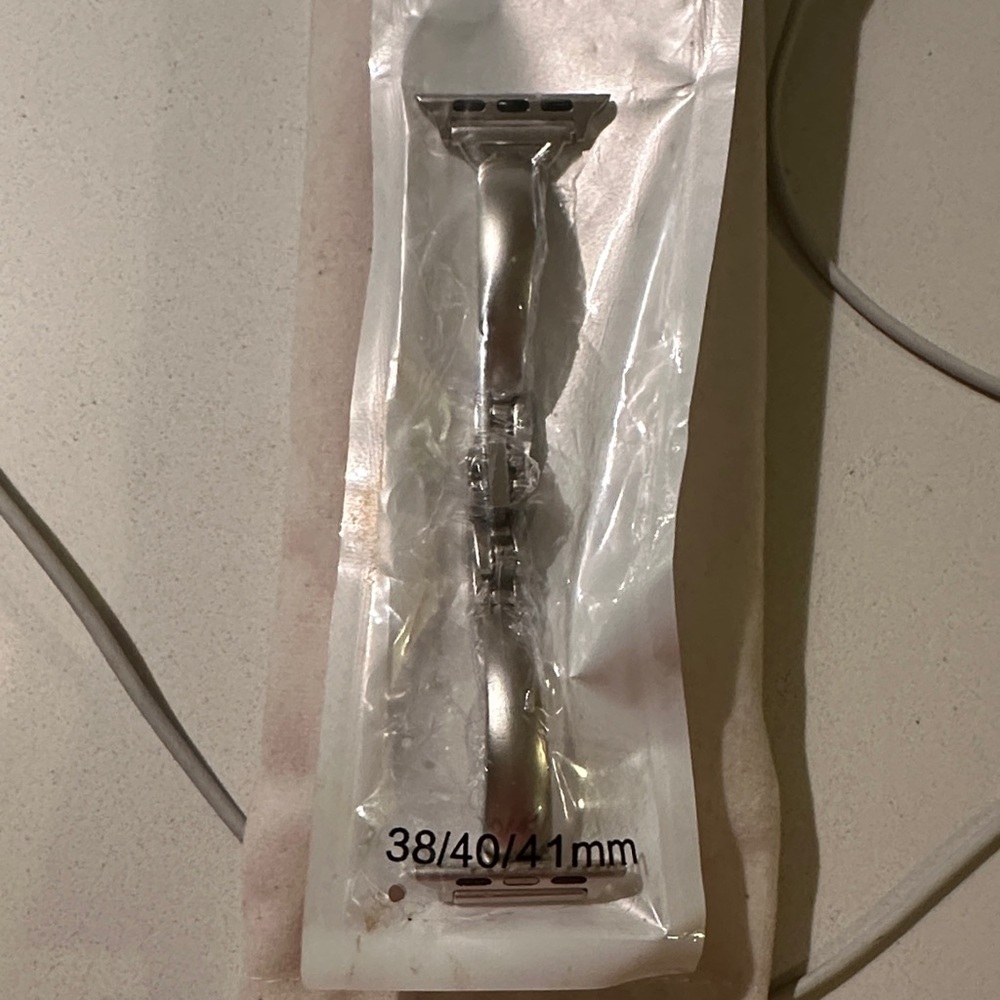 Silver Metal Apple Watch Band